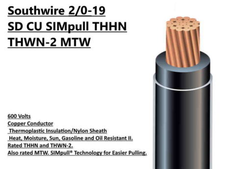 Southwire 2/0 THHN Tucson - THWN-2 MTW