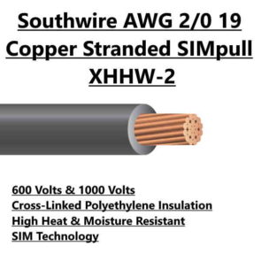 Southwire AWG 2/0 19 SIMpull XHHW-2 Wire For Sale