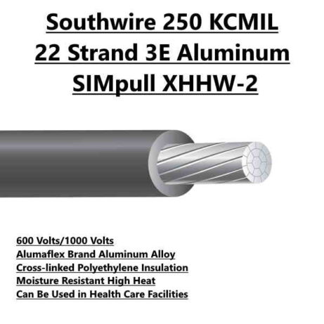 Southwire 250 KCMIL 22 Strand 3E Aluminum SIMpull XHHW-2