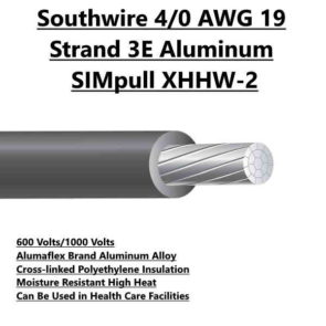 Southwire 4/0 AWG 19 Strand 3E Aluminum SIMpull XHHW-2