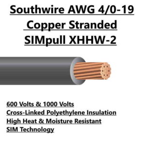 Southwire AWG 4/0-19 Stranded Copper SIMpull XHHW-2