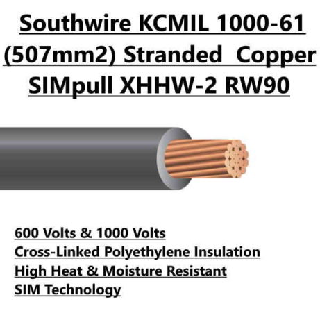 Southwire KCMIL 1000-61 Stranded Copper SIMpull XHHW-2 RW90